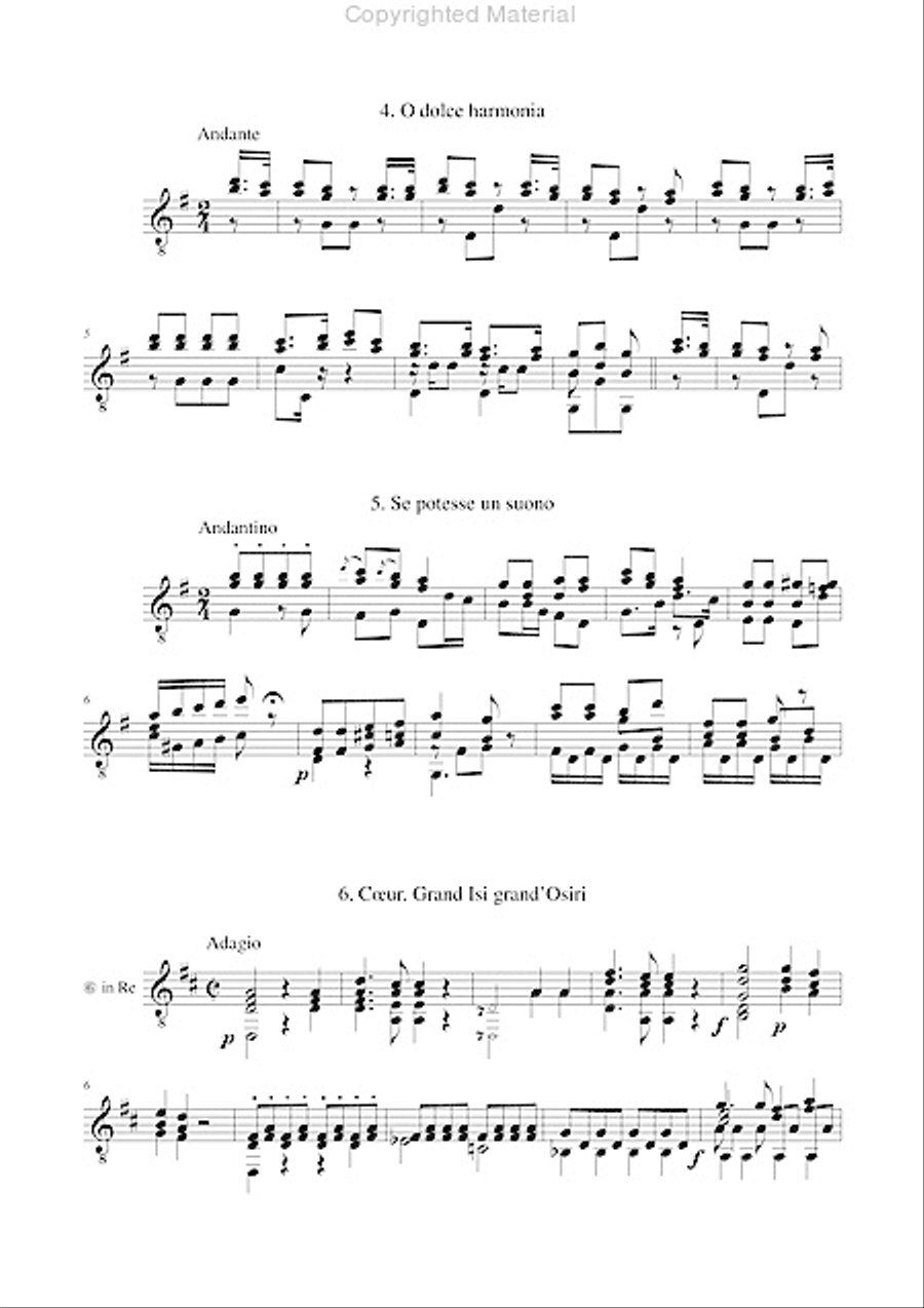 6 Airs Op. 19 from Mozart’s 