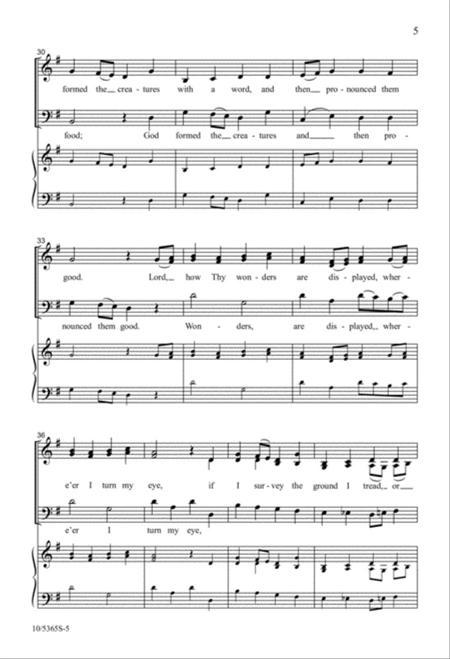 I Sing the Mighty Power of God 3-Part scores gallery preview page 5