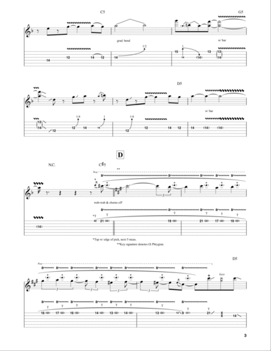 Surfing With The Alien Electric Guitar scores gallery preview page 3