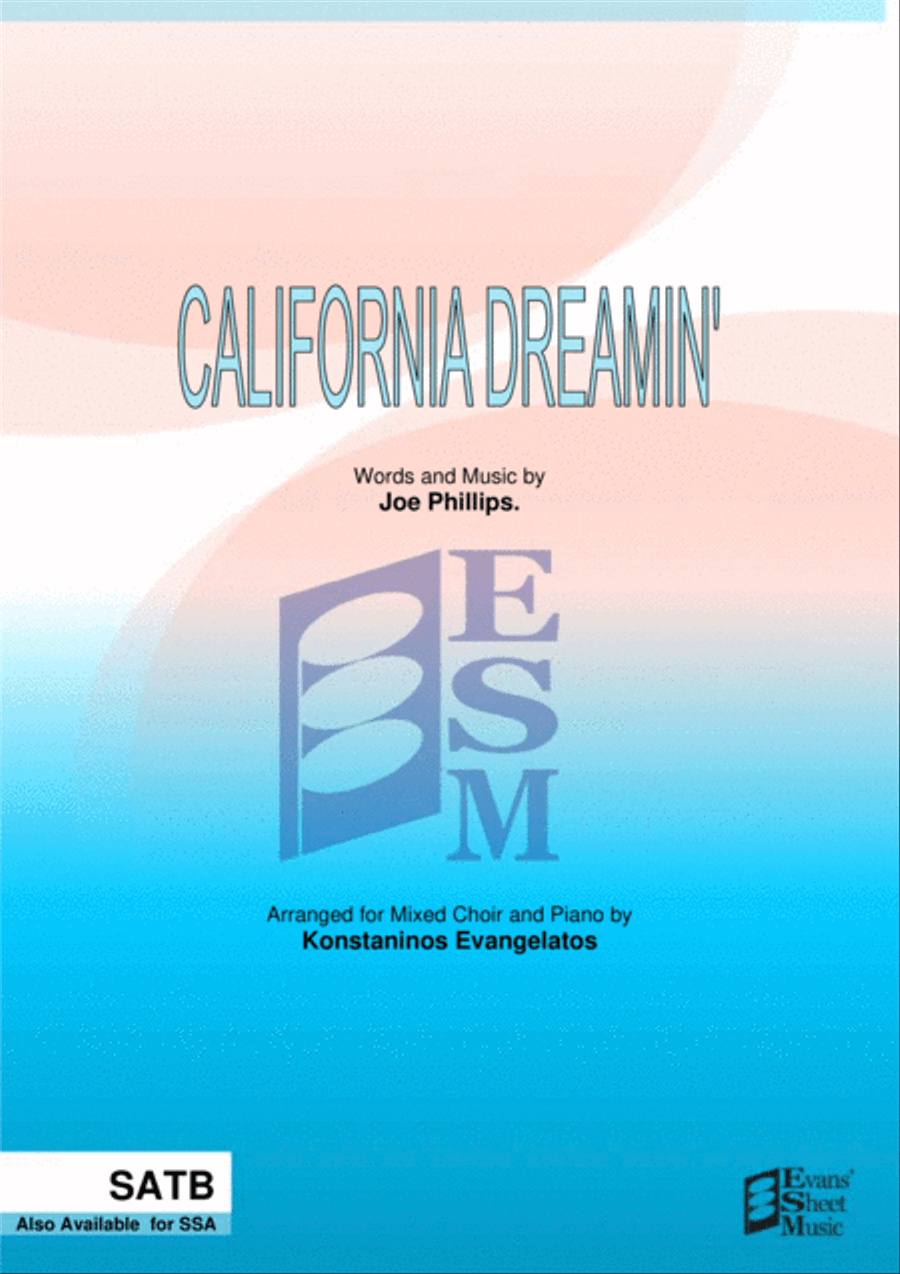California Dreamin' 4-Part scores gallery preview page 1