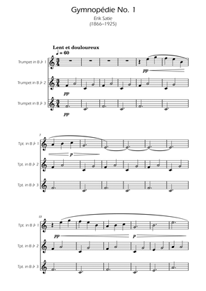 Gymnopedie No. 1 - Trumpet Trio