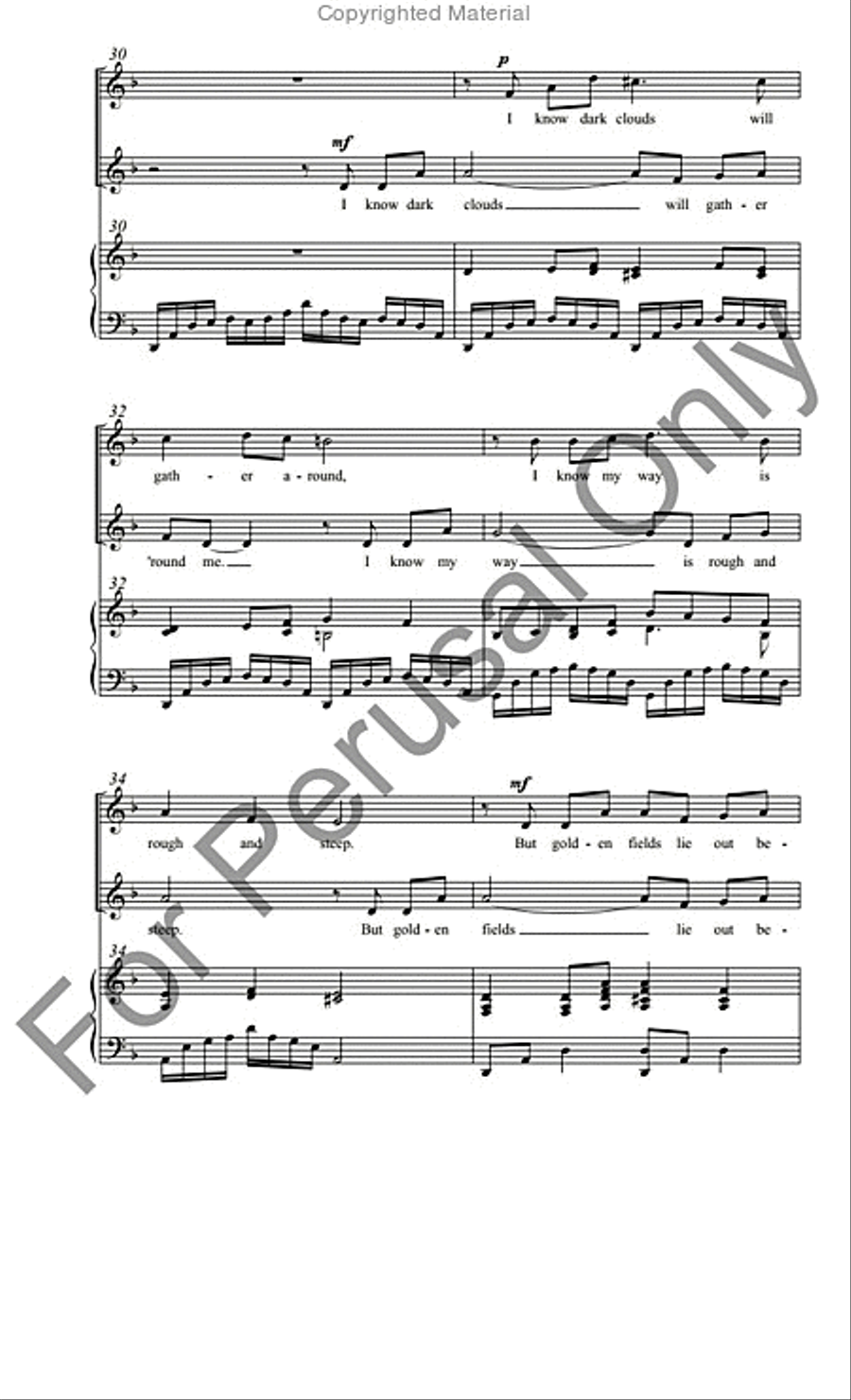 Poor Wayfaring Stranger SSA scores gallery preview page 6