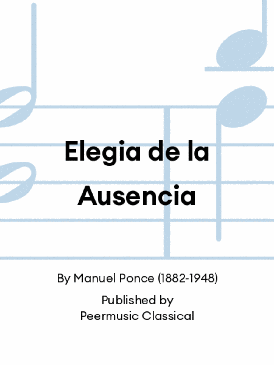 Elegia de la Ausencia Chamber Music scores gallery preview page 1