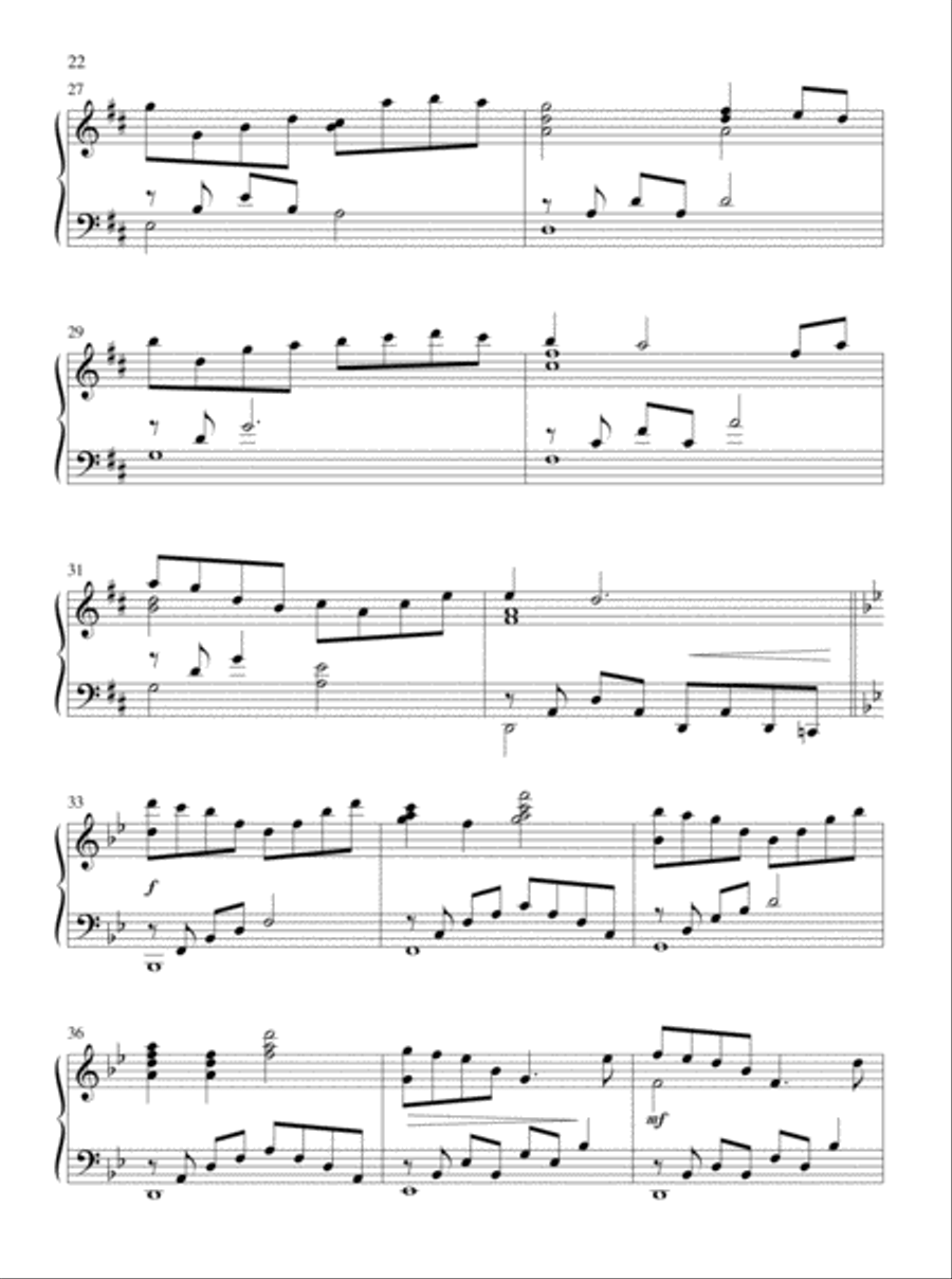 Let All Things Their Creator Bless! Piano Solo scores gallery preview page 13