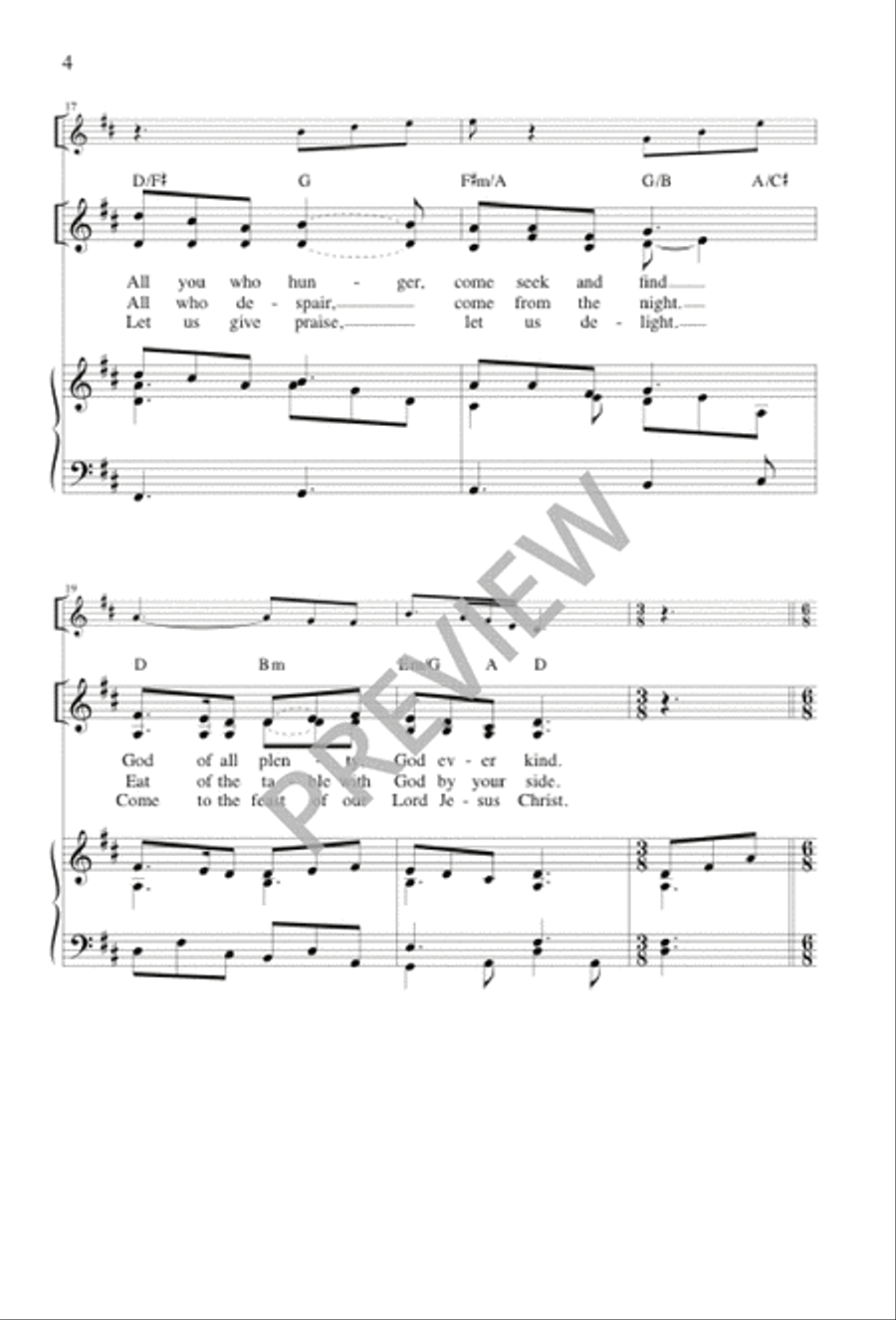 Holy Is God Holy Is God 4-Part scores gallery preview page 5