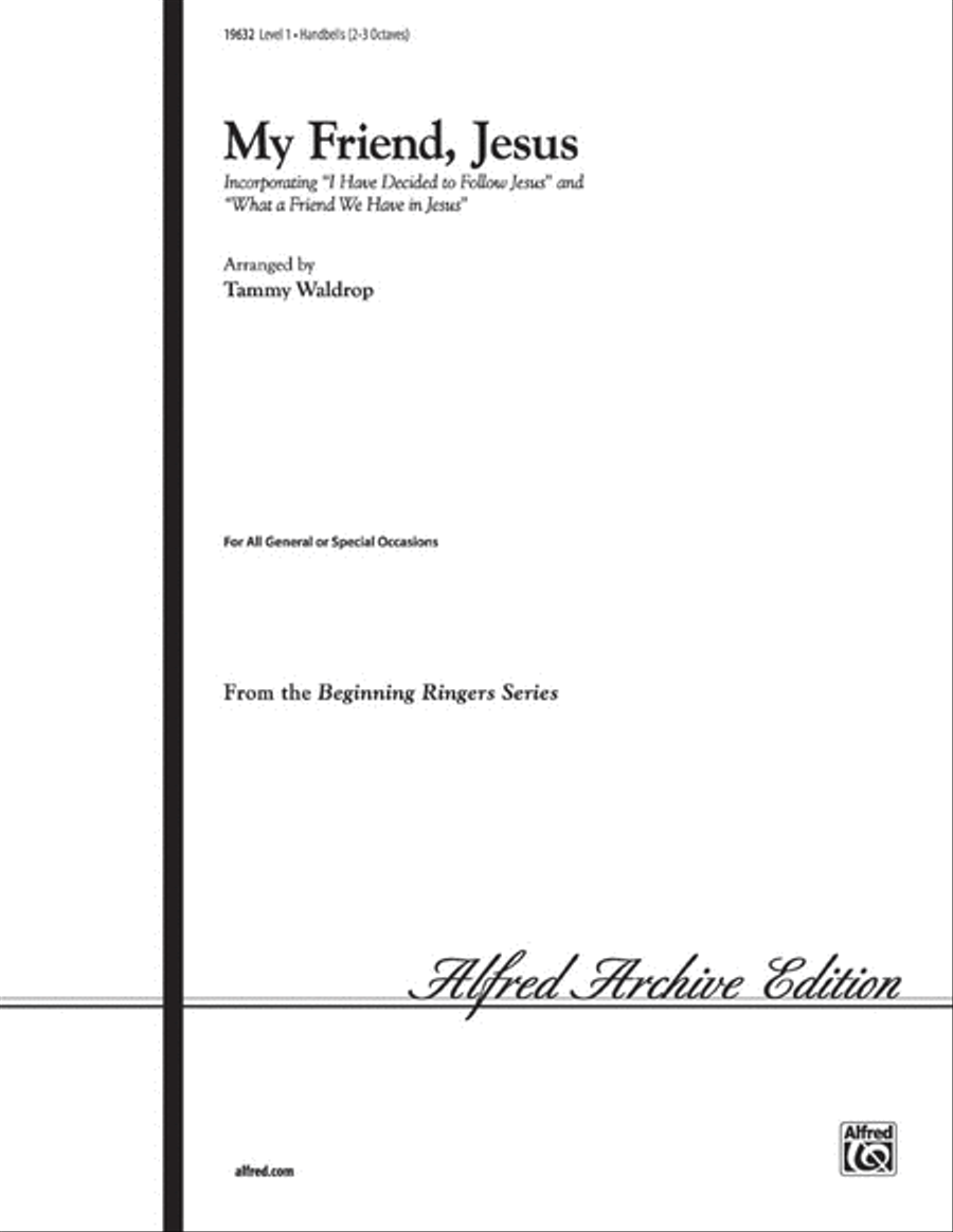 My Friend, Jesus Handbell Choir scores gallery preview page 1