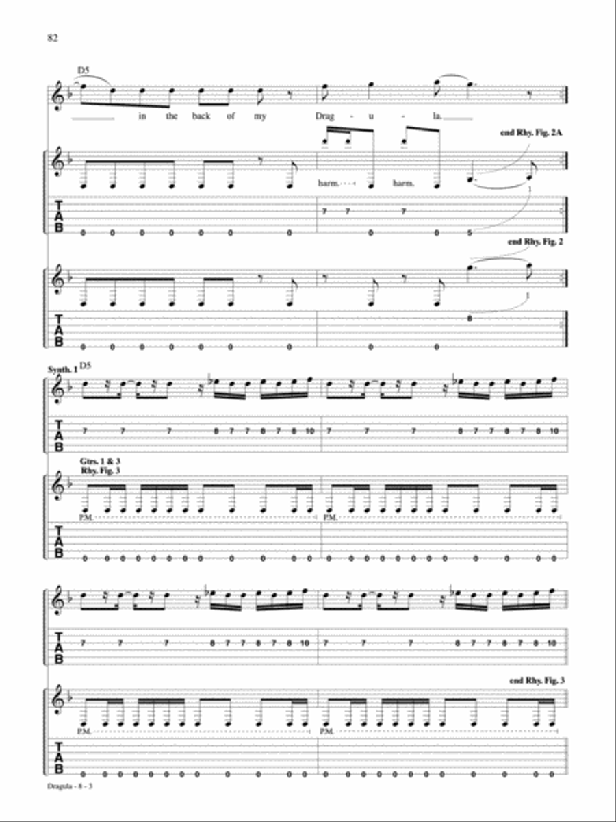 Dragula Guitar Tablature scores gallery preview page 3