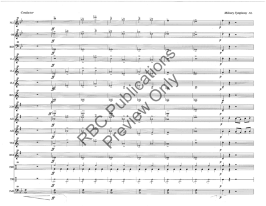 Military Symphony 2Nd Movement Woodwind Choir Octavo scores gallery preview page 15