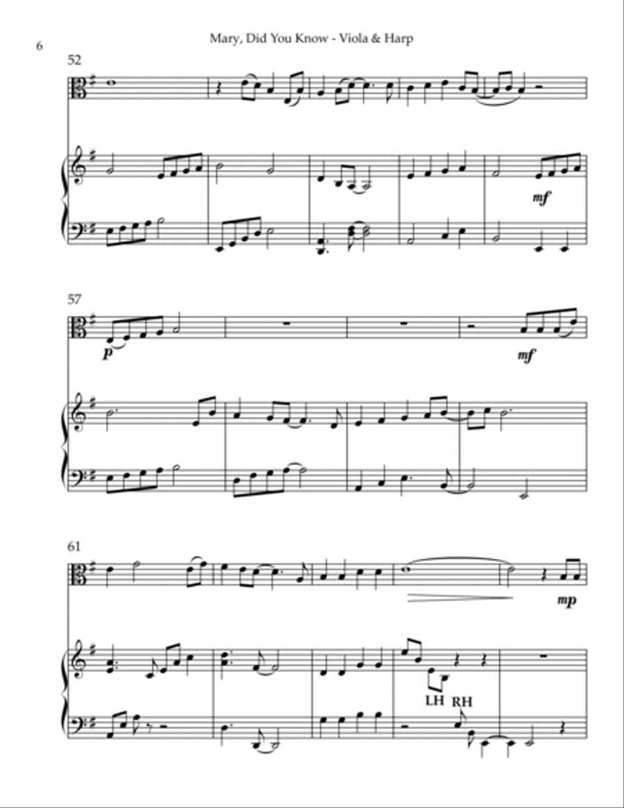 Mary, Did You Know? String Duet scores gallery preview page 6