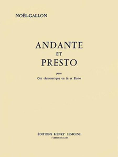 Andante & Presto