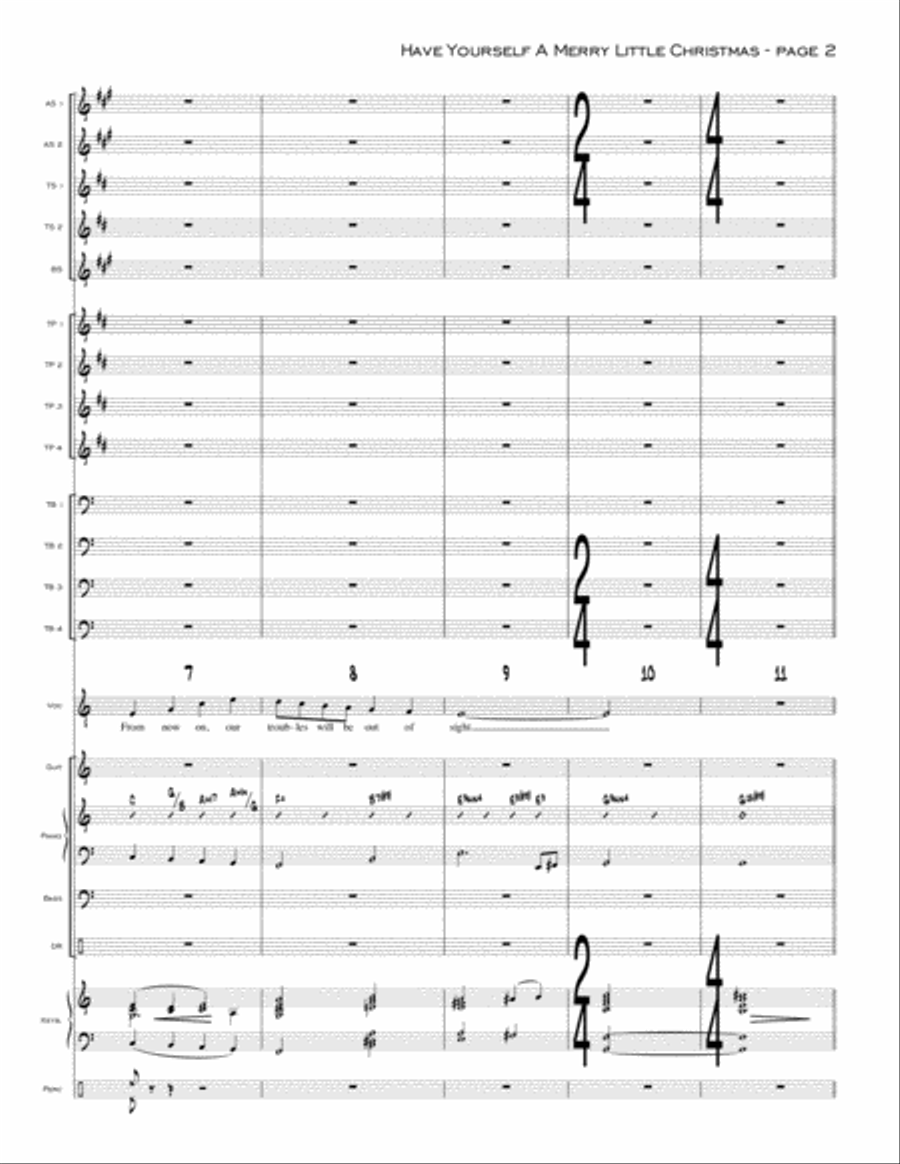 Have Yourself A Merry Little Christmas from MEET ME IN ST. LOUIS Jazz Ensemble scores gallery preview page 2