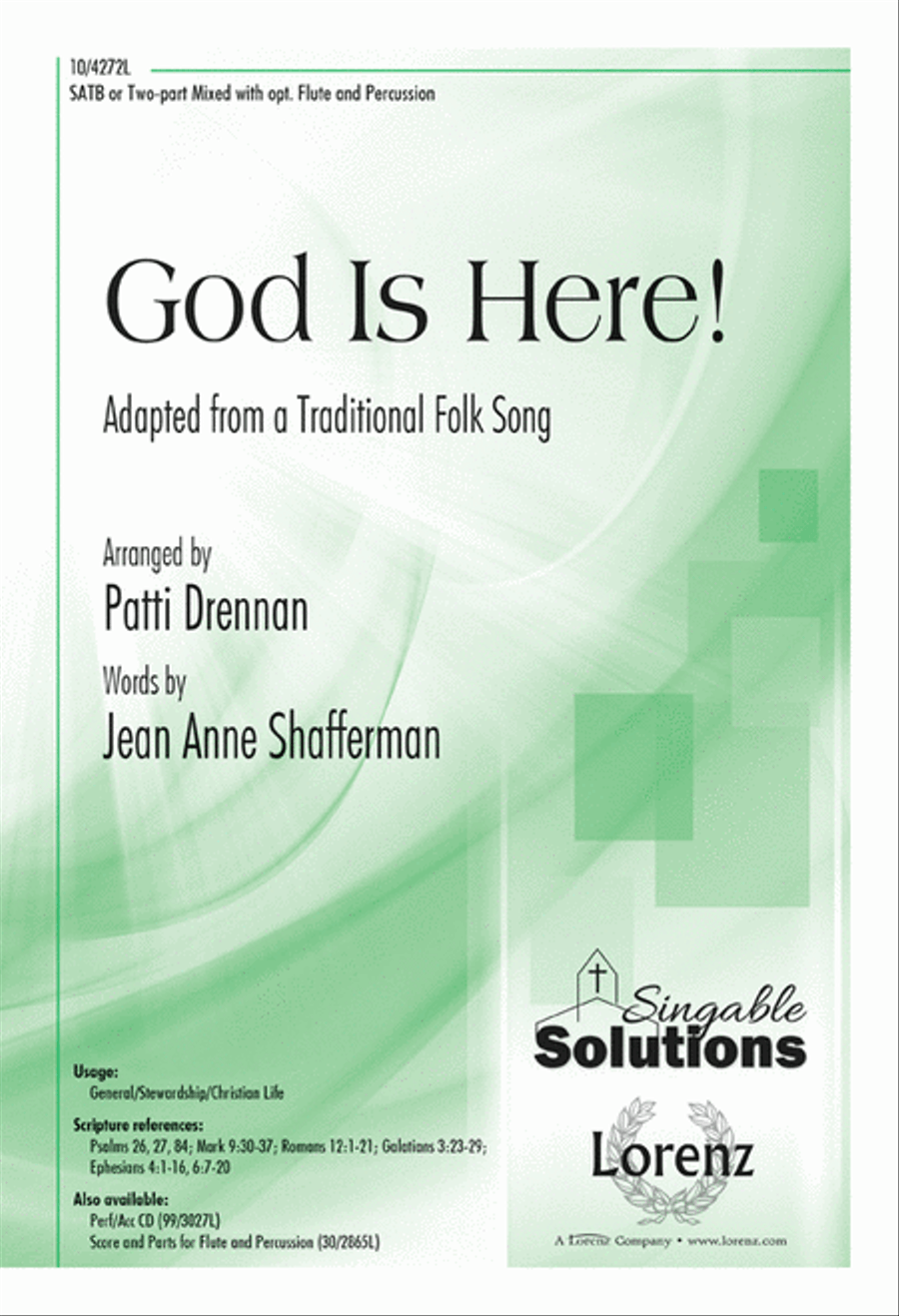 God Is Here! 4-Part scores gallery preview page 1