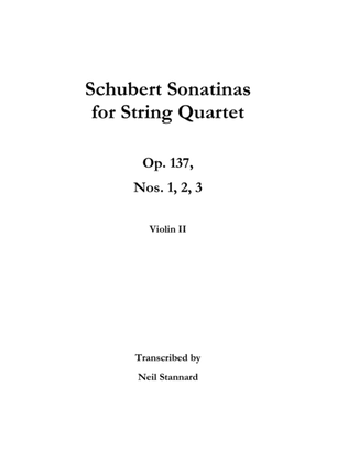 Schubert Sonatinas Op. 137 for String Quartet VIOLIN II