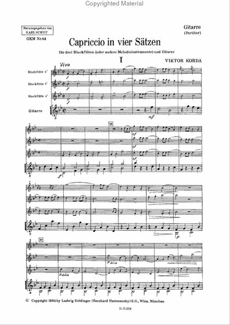 Capriccio in vier Satzen School and Community scores gallery preview page 2