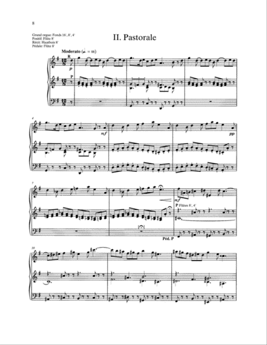 Symphonie II in D Major Organ scores gallery preview page 4