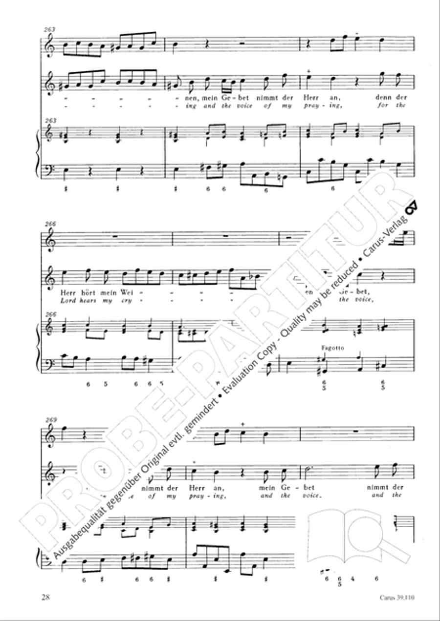 O Lord, punish me not (Ach Herr, strafe mich nicht) Tenor Voice scores gallery preview page 29