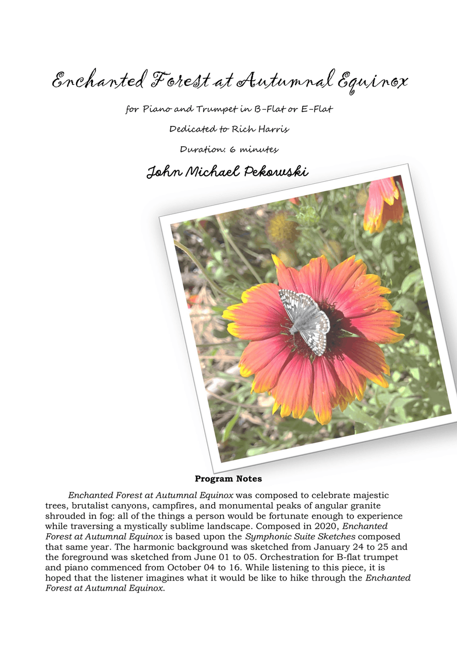 Enchanted Forest at Autumnal Equinox Chamber Music scores gallery preview page 1
