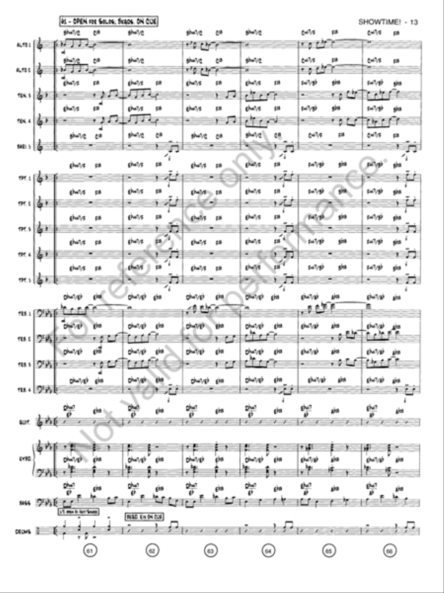 Showtime! Jazz Ensemble scores gallery preview page 12
