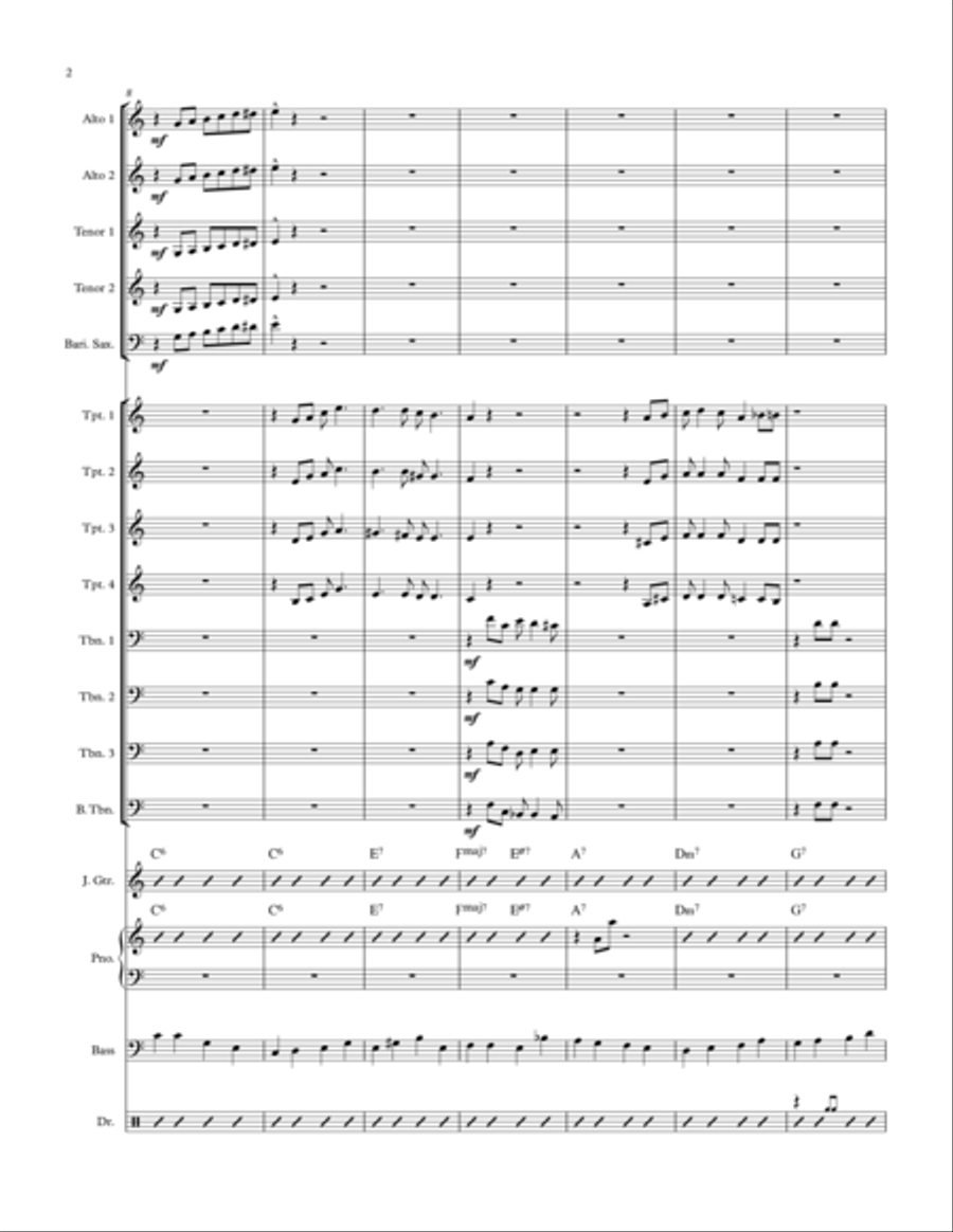 It's Beginning To Look Like Christmas Jazz Ensemble scores gallery preview page 2