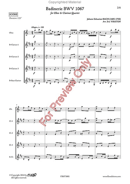 Badinerie BWV 1067 image number null