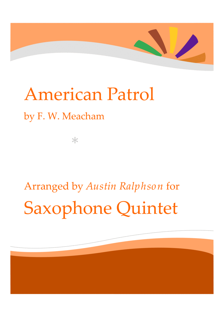 American Patrol - sax quintet Saxophone Quintet scores gallery preview page 1