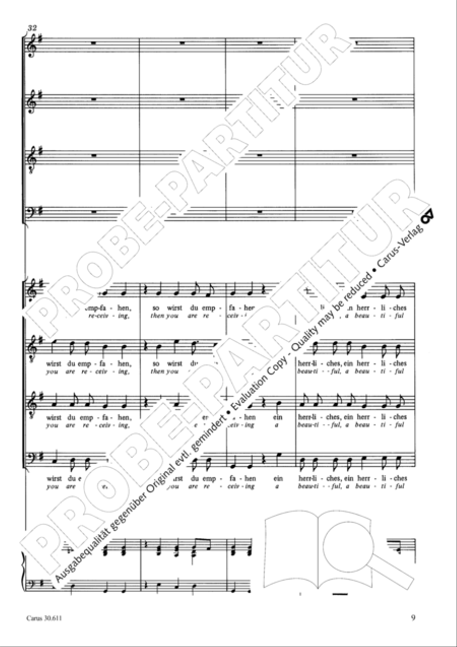 Keep what you have (Halt, was du hast) 4-Part scores gallery preview page 10