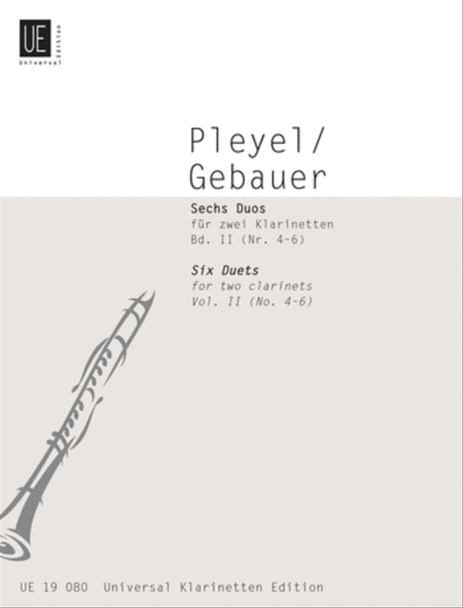 Duets, 6, 2 Clarinets, Vol. 2