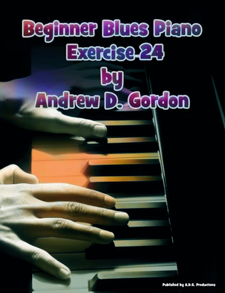 Book cover for Beginner Blues Exercise 24 for Piano