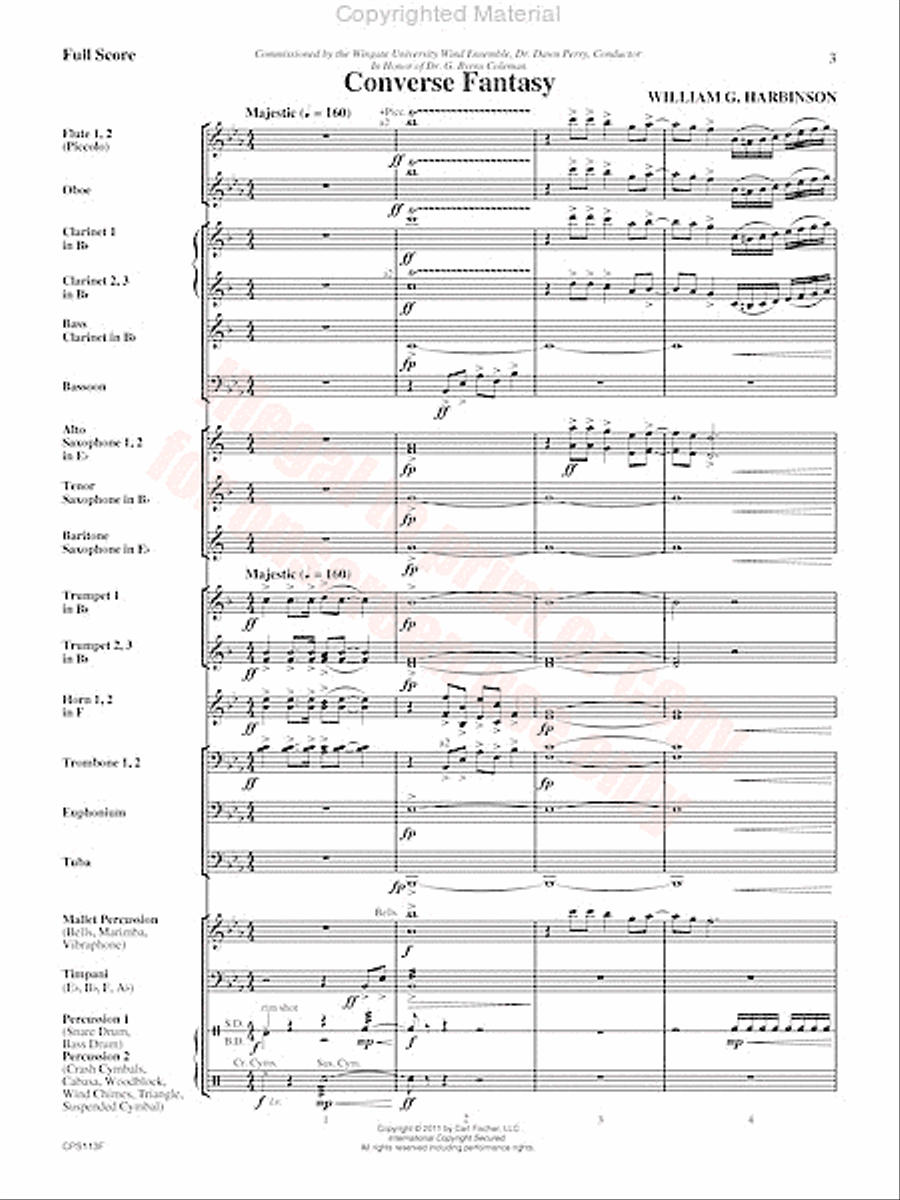 Converse Fantasy Converse Fantasy Concert Band scores gallery preview page 4
