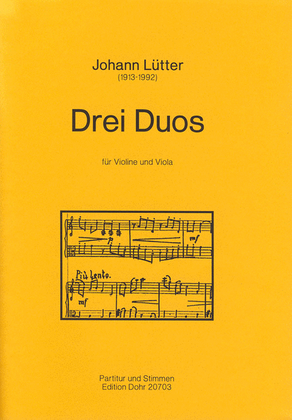 Drei Duos für Violine und Viola