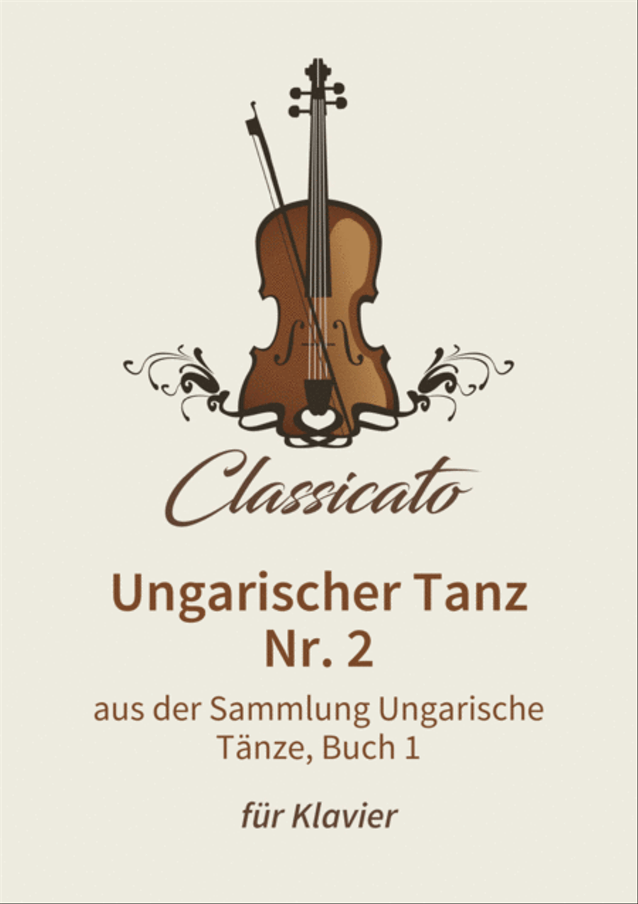 Ungarischer Tanz Nr. 2 Piano scores gallery preview page 1