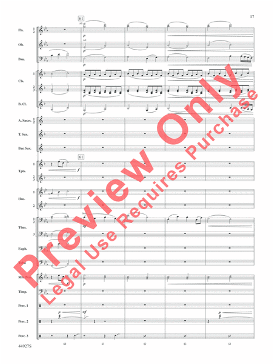 At the Movies with John Williams Concert Band scores gallery preview page 42