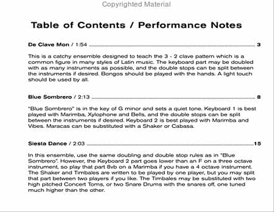 Los Cabos Suite (Blast Off Series) Percussion Ensemble scores gallery preview page 2