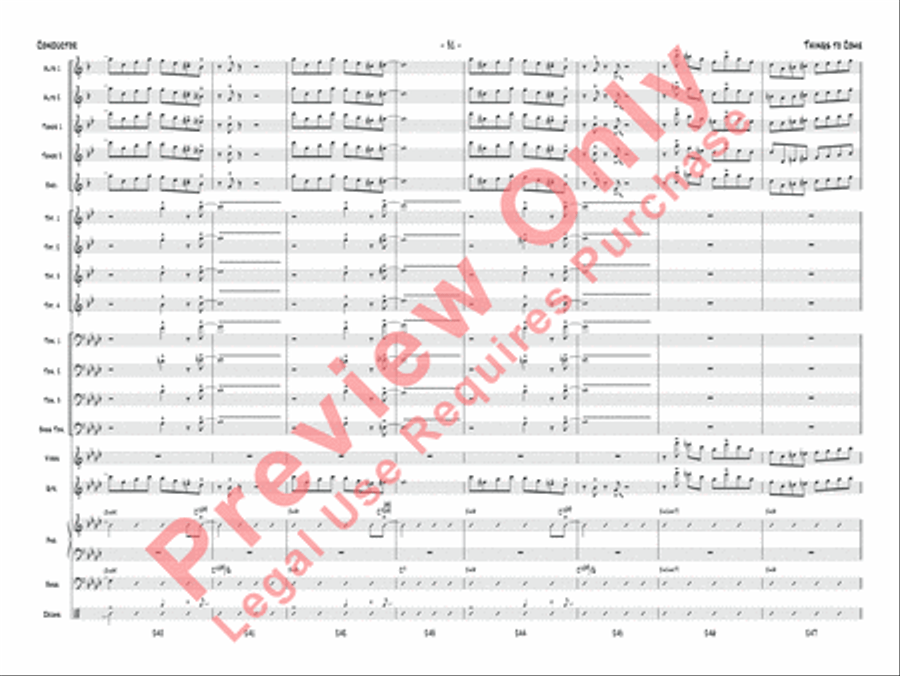 Things to Come Jazz Ensemble scores gallery preview page 32