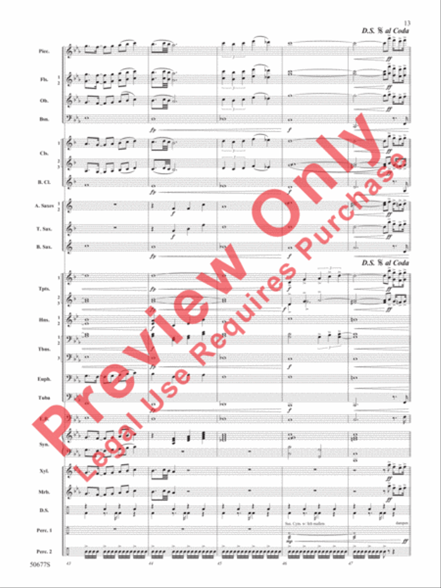 Thriller Thriller Concert Band scores gallery preview page 14