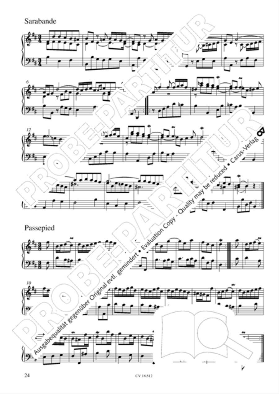 Six Suites Six Suites Harpsichord scores gallery preview page 25
