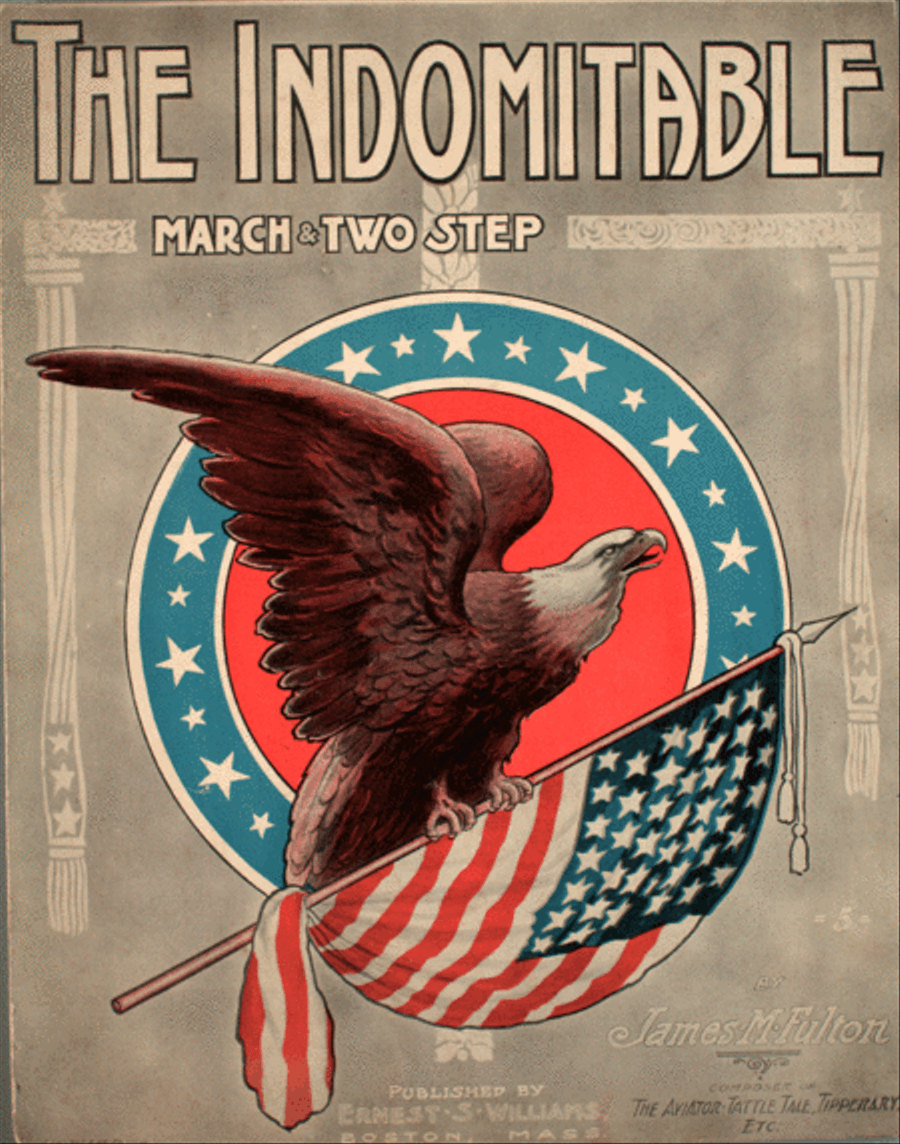 The Indomitable. March & Two Step Piano Solo scores gallery preview page 1