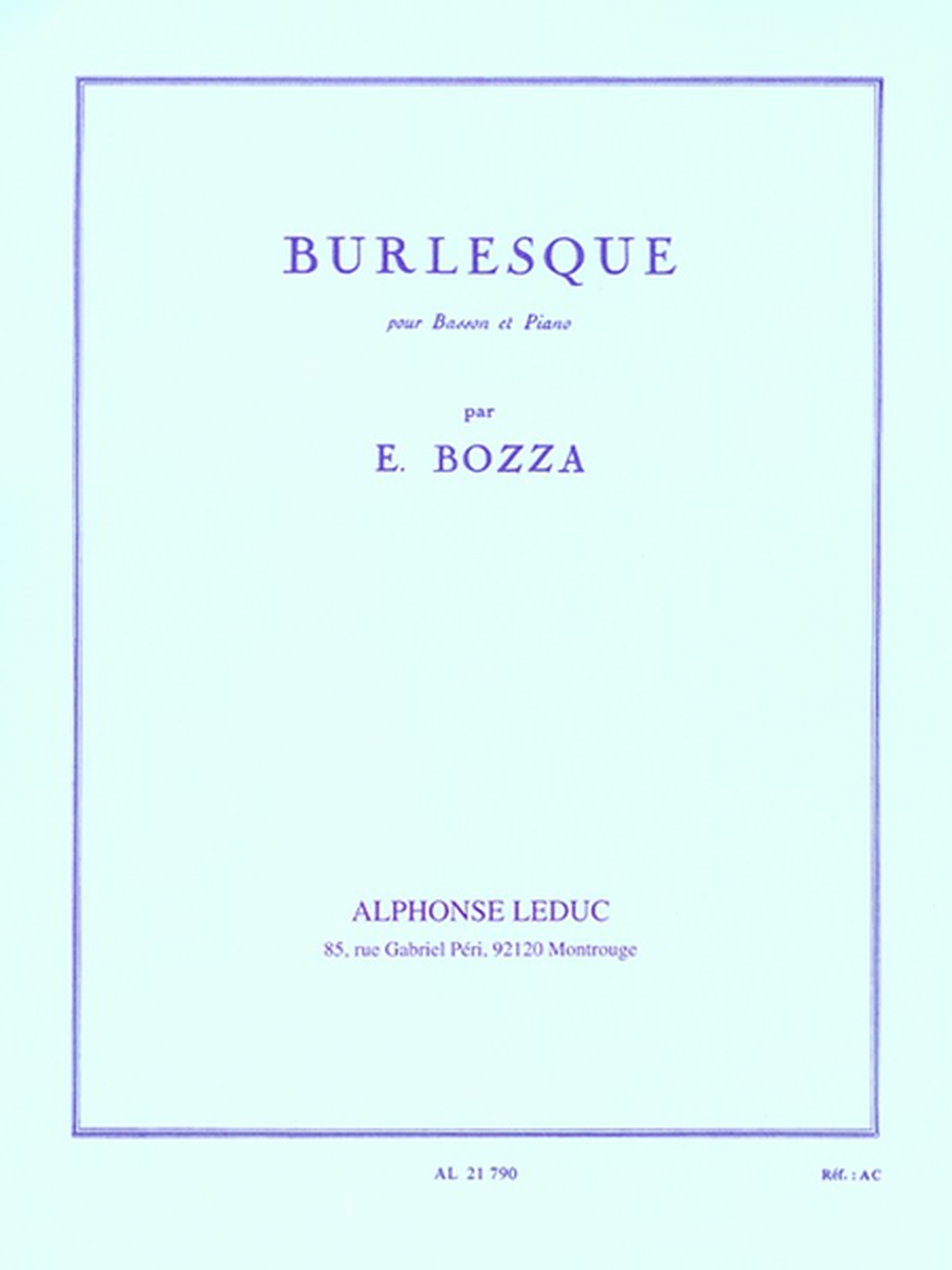 Burlesque - Basson et Piano