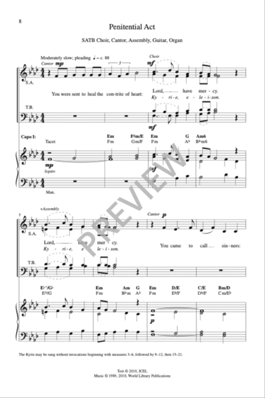 Sing Praise and Thanksgiving Mass-Full Score (revised) 4-Part scores gallery preview page 2