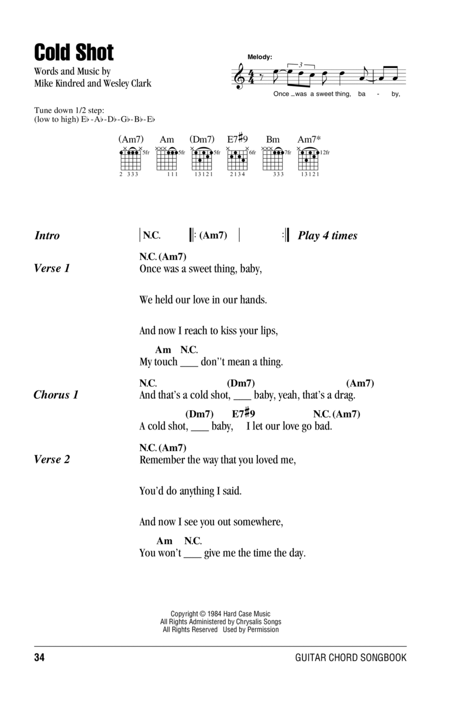 Cold Shot Acoustic Guitar scores gallery preview page 1