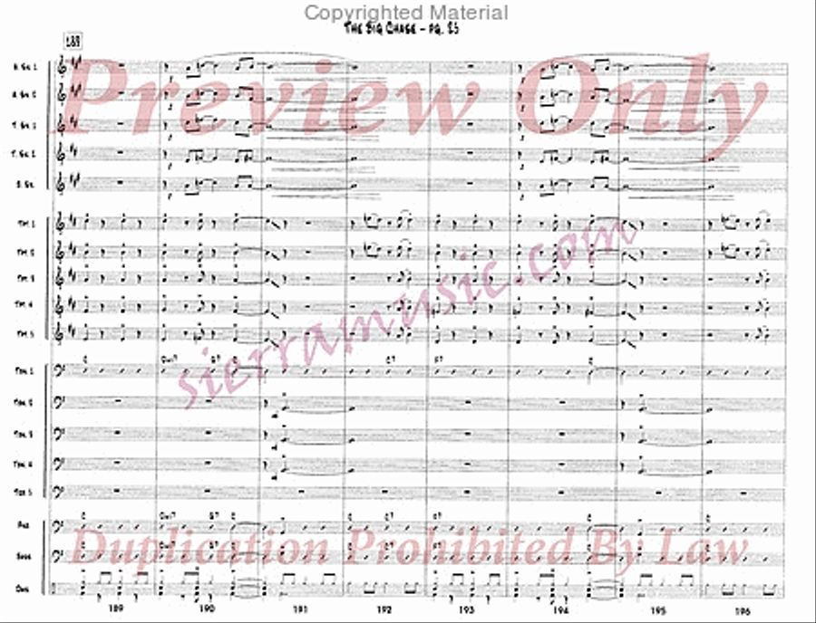 The Big Chase Jazz Ensemble scores gallery preview page 26