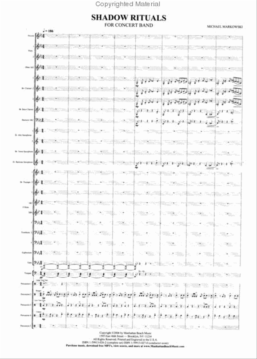 Shadow Rituals Concert Band scores gallery preview page 2