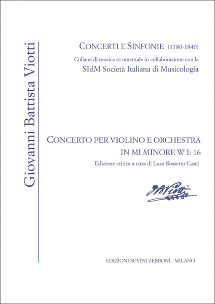 Concerto per violino e orchestra in MI min W I:16
