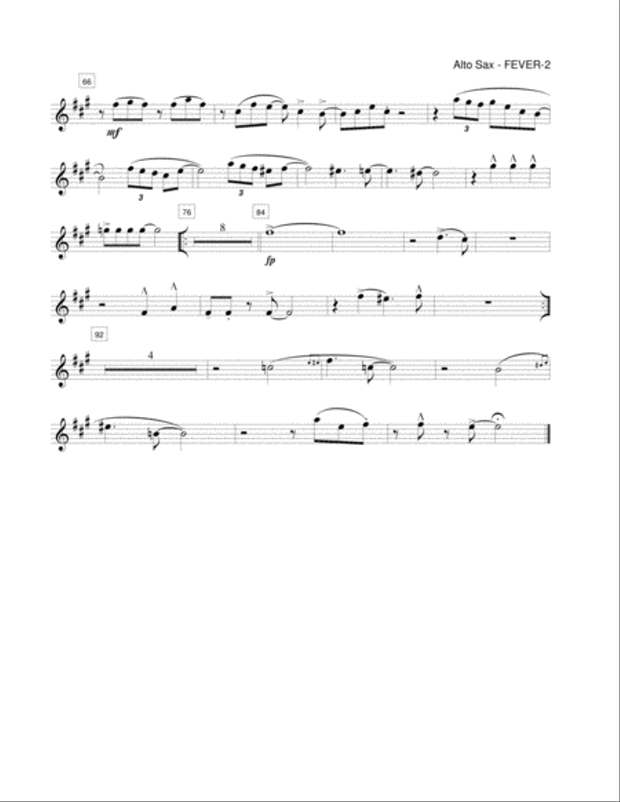 Fever Small Ensemble scores gallery preview page 5
