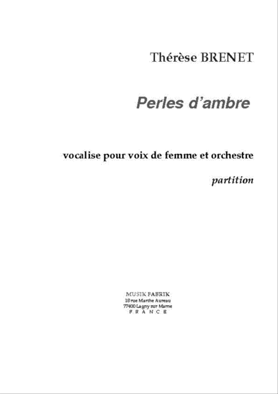 Perles d'ambre Perles d'ambre Harp scores gallery preview page 1