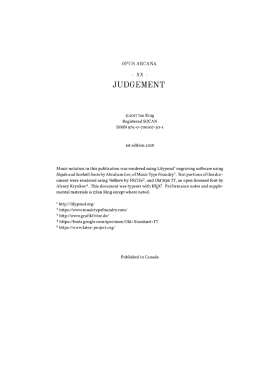 Ian Ring - Opus Arcana - 20 - Judgement Piano Solo scores gallery preview page 2