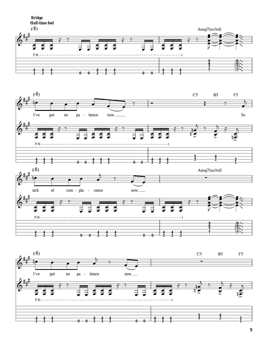 Know Your Enemy Acoustic Guitar scores gallery preview page 5