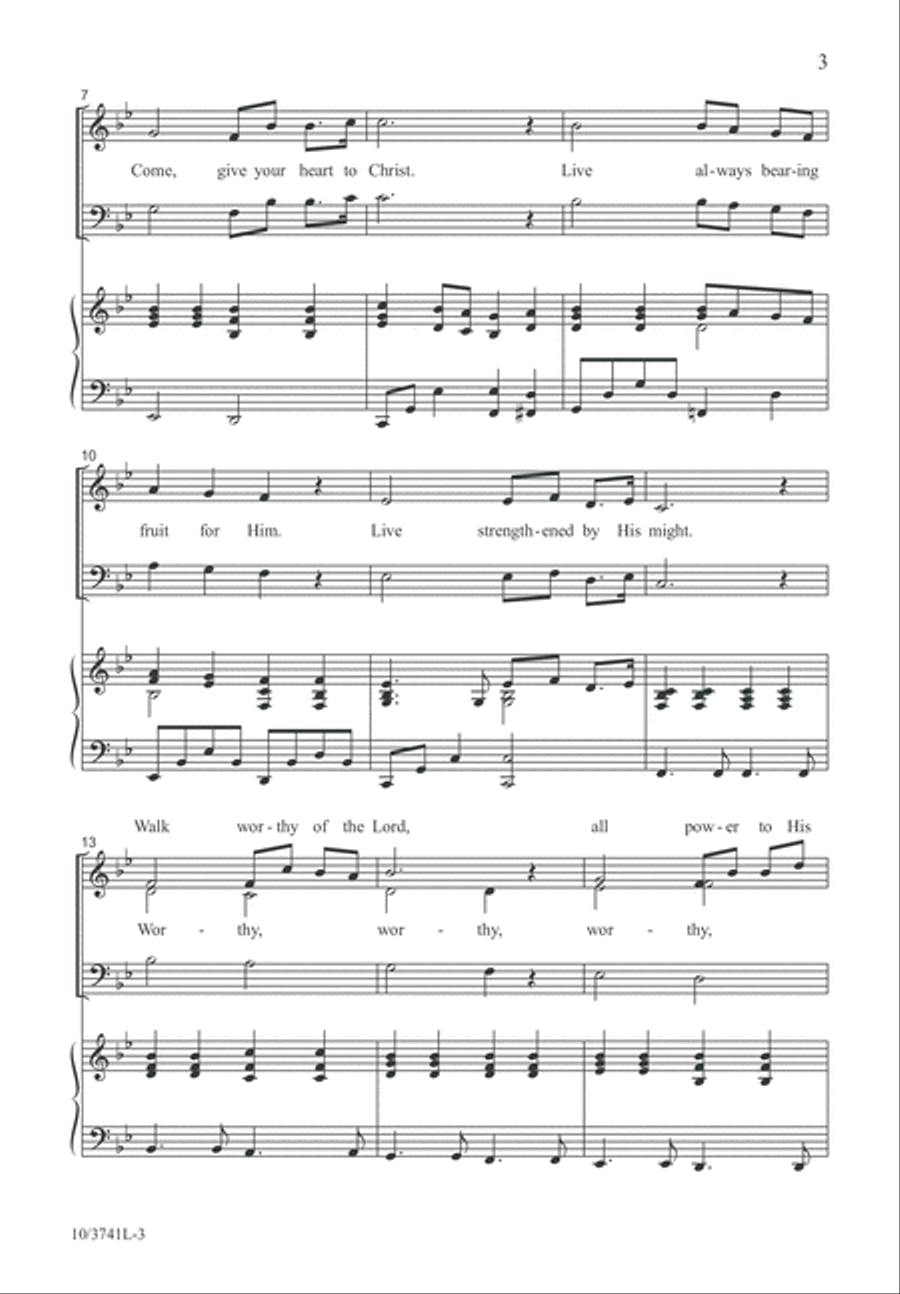 Walk Worthy 3-Part scores gallery preview page 4