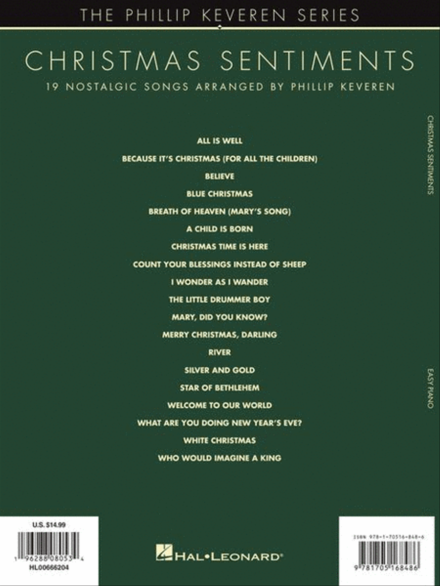 Christmas Sentiments Christmas Sentiments Easy Piano scores gallery preview page 7