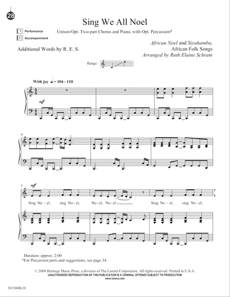 It's Christmas Everywhere! Unison Choir scores gallery preview page 29